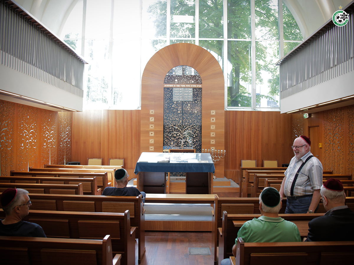 הנהלת המועדון ביקרה בבית הכנסת בטאלין